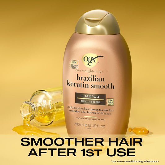 Ogx Brazilian Keratin Smooth Shampoo, 385Ml