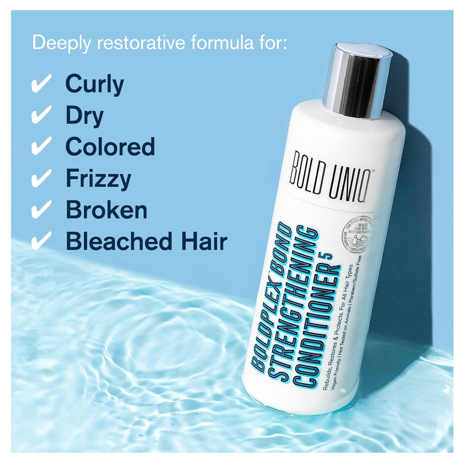 BOLD UNIQ Boldplex Bond Repair Hair Protein Treatment Bundle. Regime for Dry Damaged Hair. Hydrating & Conditioning for Curly, Colored, Frizzy, Broken & Bleached Hair. Paraben & Sulfate Free. : Beauty & Personal Care