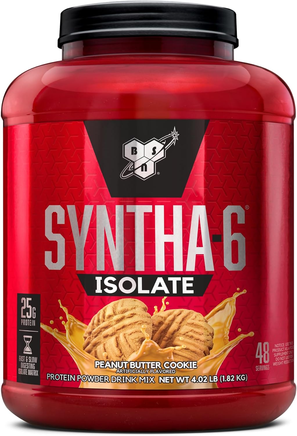 BSN SYNTHA-6 Isolate Protein Powder, Peanut Butter Protein Powder with