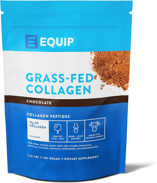 Equip Foods Collagen Powder Chocolate & Purewod Natural Pre-Workout Energy Powder