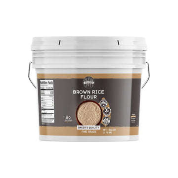 Birch & Meadow 1 Gallon Of Brown Rice Flour, Gluten-Free, Non-Gmo, Pancakes & Breads