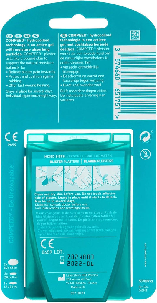 Compeed 5 Mixed Size Blister Plasters (Pack Of 2)