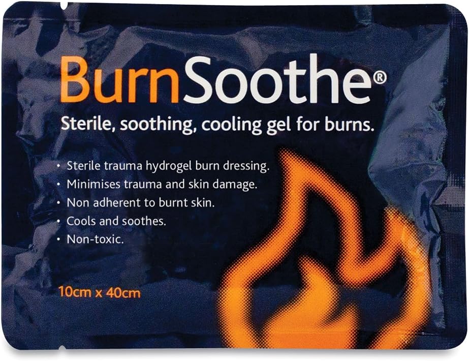 Reliance Medical Burnsoothe Cooling Gel Immediate Dressing For Burns In First Aid Sterile Burns Soothing, Non-Adherent, Non-Toxic, Minimize Trauma And Skin Damage, 20 Cm X 45 Cm, (Pack Of 1)