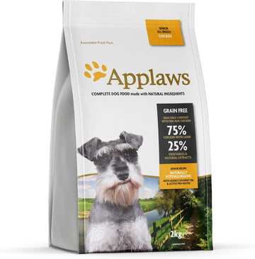 Applaws Natural, Complete Dry Dog Food Senior All Breed Adult Chicken 2kg?9100978