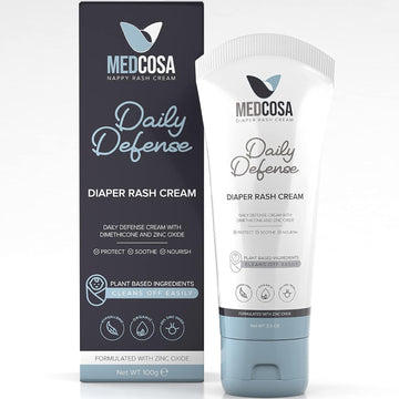 Medcosa Diaper Cream | Your Daily Defense Against Diaper Rash | Baby Butt Cream w/Zinc Oxide | Helps Protect, Soothe & Reduce Redness & Irritation (1 pack)