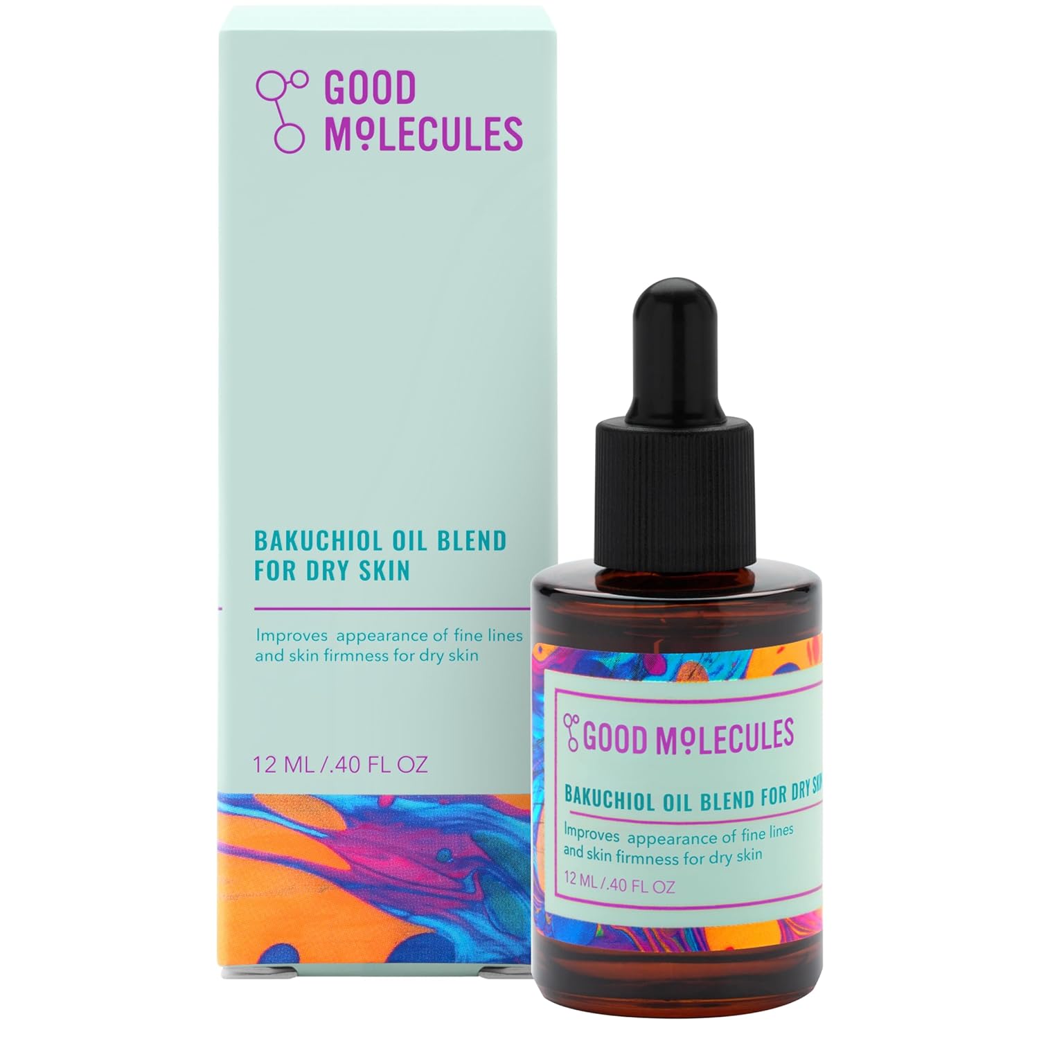 Good Molecules Bakuchiol Oil For Dry Skin - Moisturizing, Anti-Aging, Facial Oil - Natural Skincare For Face With Rosehip And Chia Seed Oil