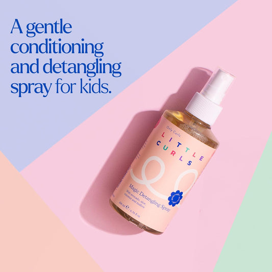 Only Curls Little Curls Magic Detangling Spray, 200Ml, Kids Hair Detangler, Tames Tangles & Hydrates, Gentle Leave-In Conditioner, Easy Routine, Vegan & Cruelty Free, For All Curly Hair Types