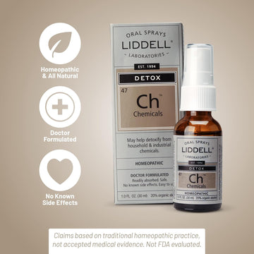 Liddell Homeopathic Chemical Detox Spray, 1 Fluid Ounce