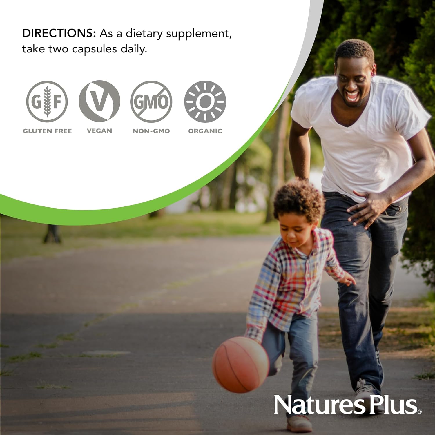 Natures Plus Source Of Life Garden Vitamin C - 60 Vegan Capsules, Pack Of 2 - Immune System Support - Certified Organic, Non-Gmo, Gluten Free - 60 Total Servings