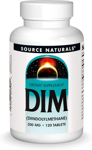Source Naturals Dim, Diindolylmethane 200Mg With Bioperine, Vitamin E & More - 120 Tablets