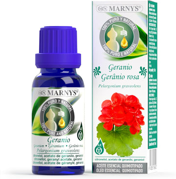 Marnys Geranium Essential Oil 100% Pure Chemo Typing 15 Ml