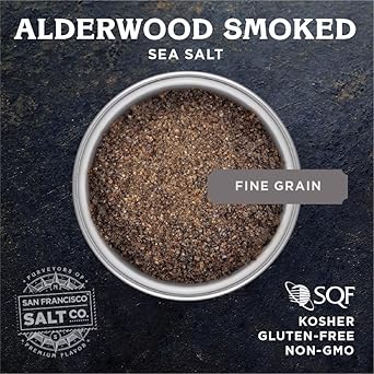 Alderwood Smoked Sea Salt - 2 Lb. Bag Fine Grain By San Francisco Salt Company