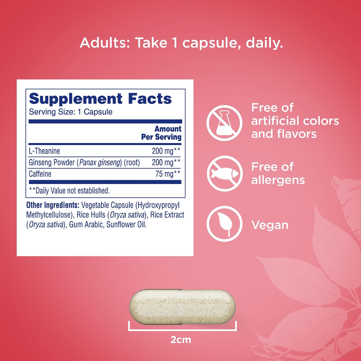 One-A-Day Brain Supplement – Brain Supplements for Memory and Focus Support, Concentration and Focus Support, Focus Supplement for Adults with L-theanine, Caffeine and Ginseng, 30 Capsules : Health & Household