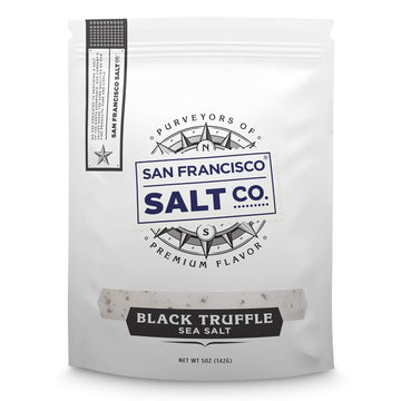 5 Oz. Resealable Pouch - Authentic Italian Black Truffle Salt By San Francisco Salt Company