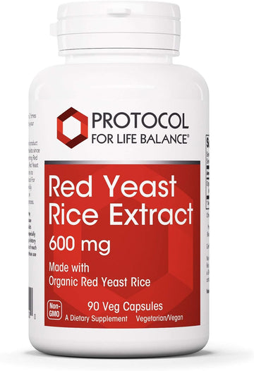 Protocol Red Yeast Rice Extract 600mg - Traditional Herbalism - 90 Veg Caps