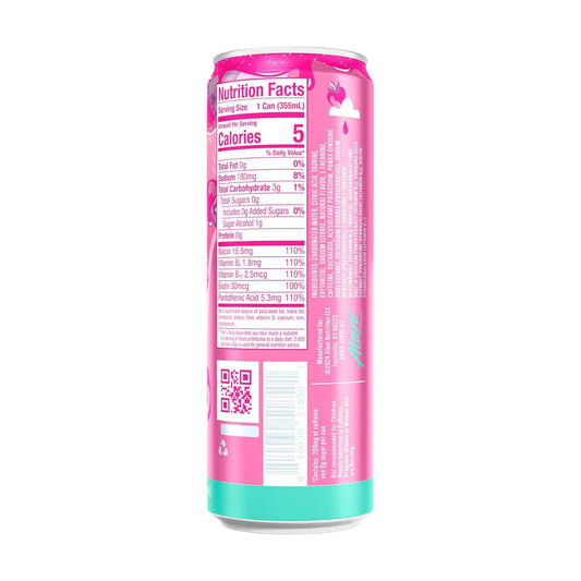 Alani Nu Pink Slush Sugar Free, Low Calorie Energy Drinks | 200Mg Caffeine | Paris Hilton X Alani Nu | Biotin B Vitamins | Zero Sugar | 5 Calories | 12 Fl Oz Cans (12 Pack)