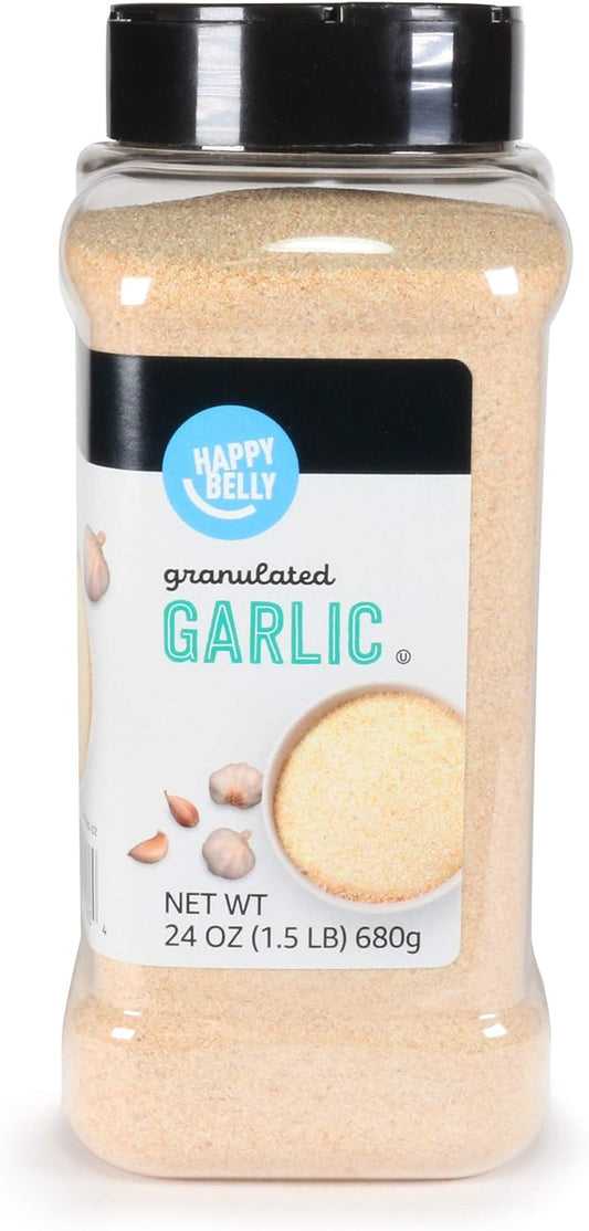 Amazon Brand - Happy Belly Granulated Garlic, 24 ounce