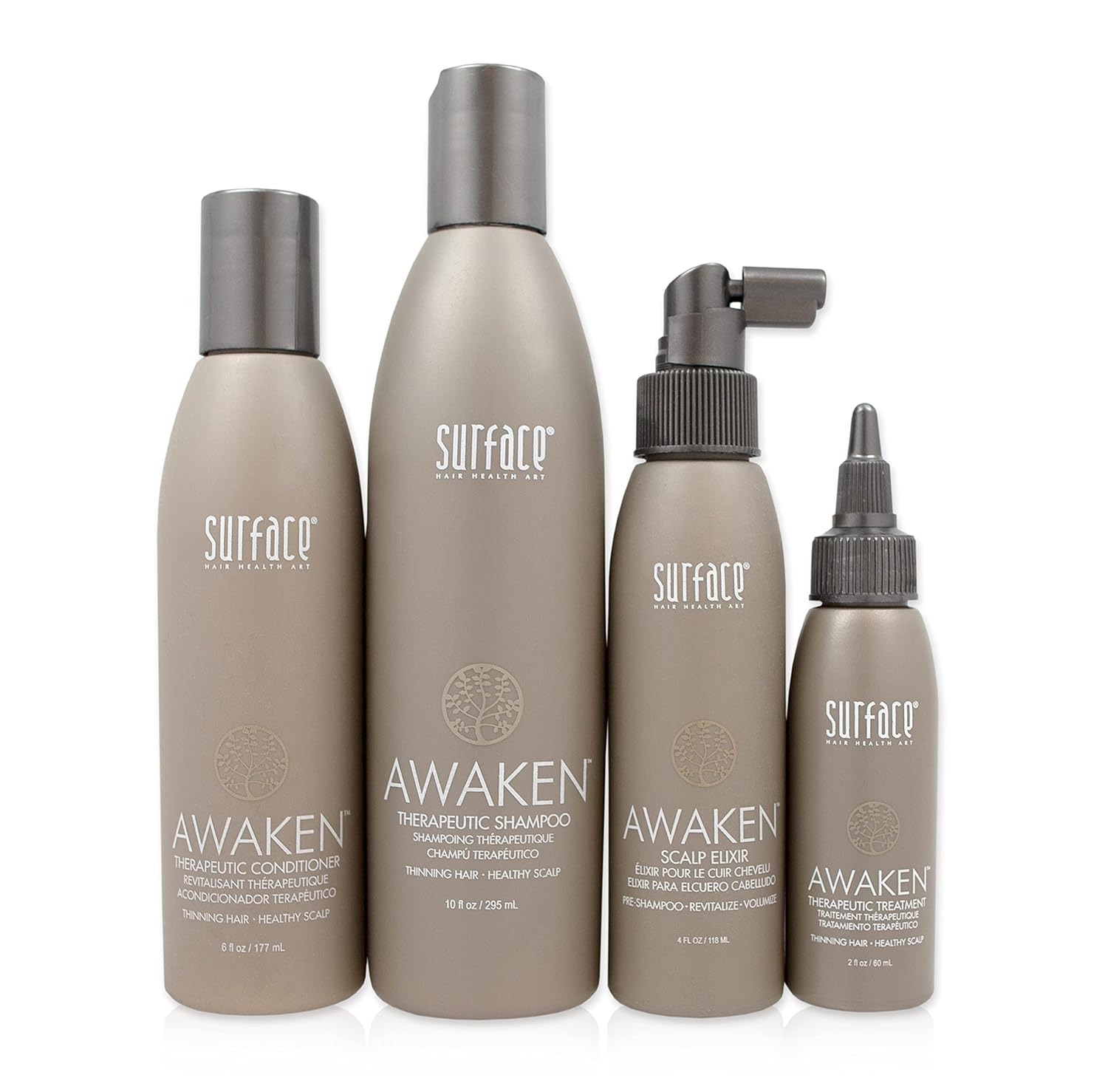 Surface Hair Awaken Therapeutic Shampoo, Healthy Hair And Scalp Shampoo With Thickening Protein, Treatment For Thinning Hair And Hair Loss