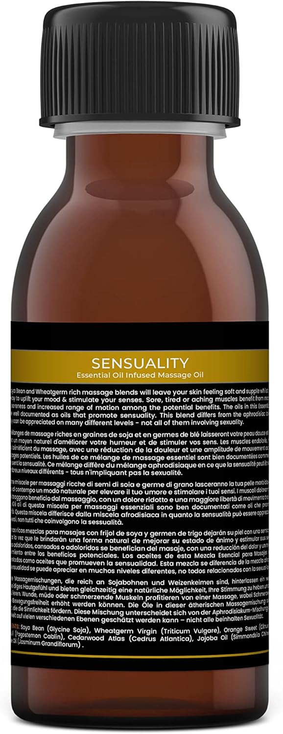 Mystic Moments | Sensuality Aromatherapy Massage Oil Blend 250ml - Natural Massage Blend Made with Essential Oils for Spa & Massage Therapy : Amazon.co.uk: Health & Personal Care