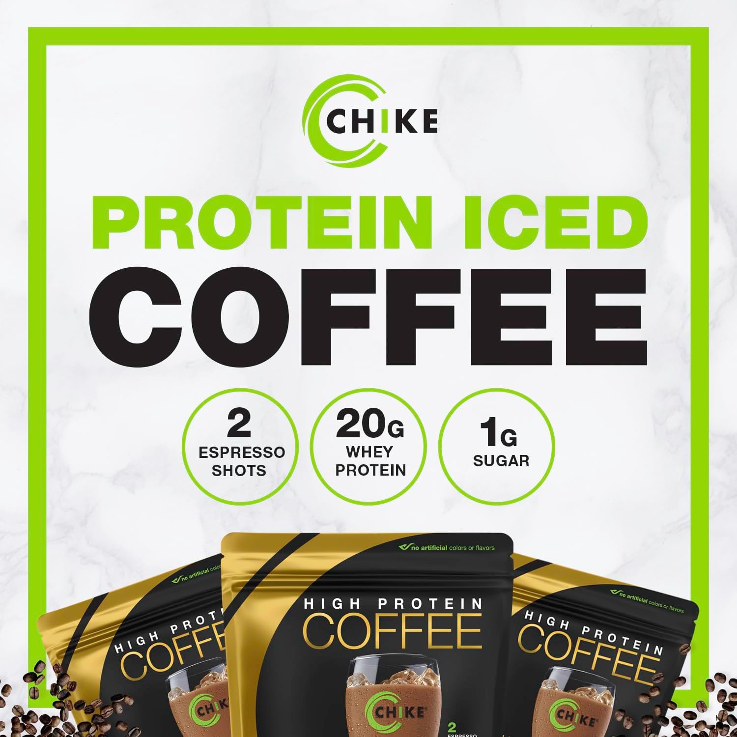 Chike Chocolate Caramel High Protein Iced Coffee, 20 G Protein, 2 Shots Espresso, 1 G Sugar, Keto Friendly And Gluten Free, 14 Servings (14.8 Ounce)