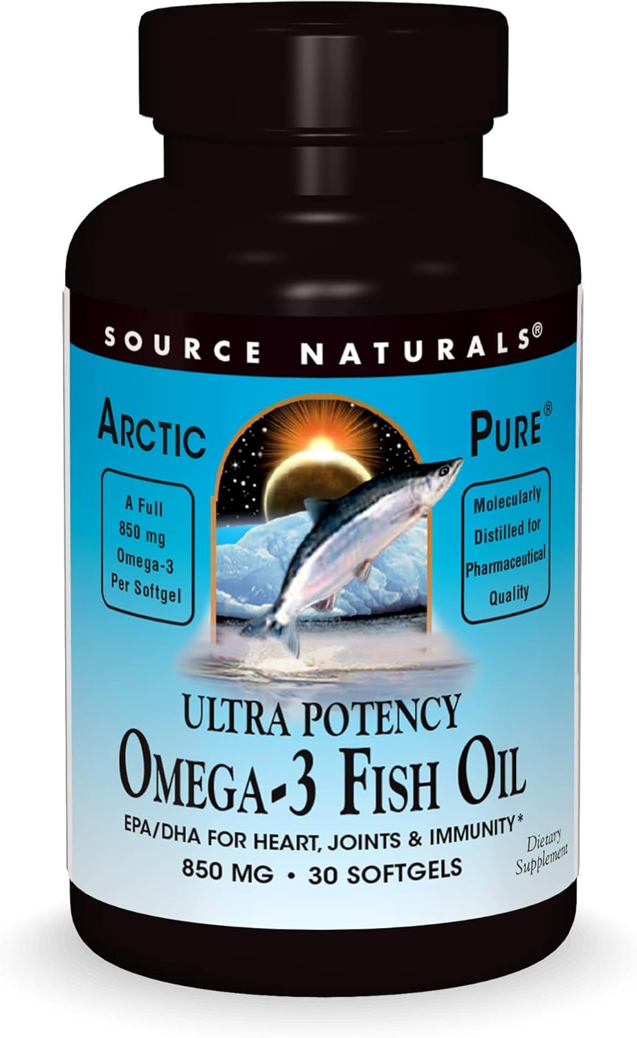 Source Naturals Arcticpure Ultra Potency 850 Mg Omega-3 Fish Oil - 30 Softgels