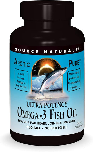 Source Naturals Arcticpure Ultra Potency 850 Mg Omega-3 Fish Oil - 30 Softgels