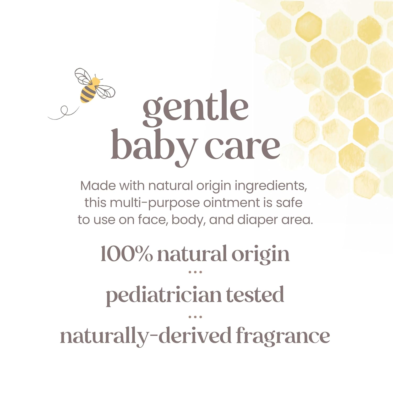 Burt's Bees Baby 100% Natural Multipurpose Healing Ointment, Face & Body Baby Ointment – 4 Ounce Tube, Pack of 3 : Baby