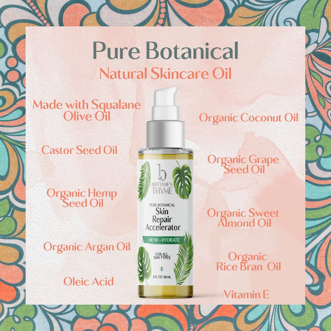 Brittanie'S Thyme Skin Repair Accelerator For C Section Recovery, Scars And Stretchmarks | Natural, Non-Toxic Healing Treatment, Dermatologist Recommended, Deeply Nourishes, Reduces Wrinkles : Beauty & Personal Care