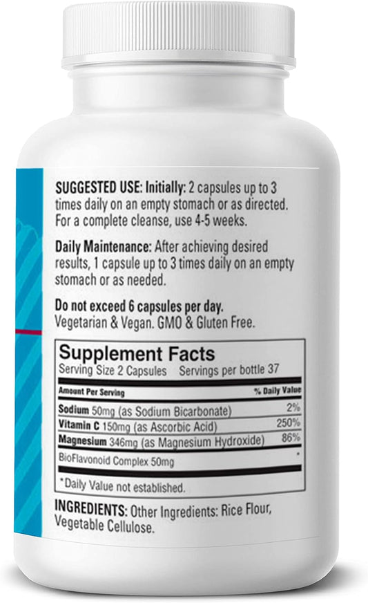 Earth's Bounty - Oxy-Cleanse - 75 Vegetarian Capsules - Oxygen Colon Conditioner - Naturally Cleans and Detoxifies - Herb Free