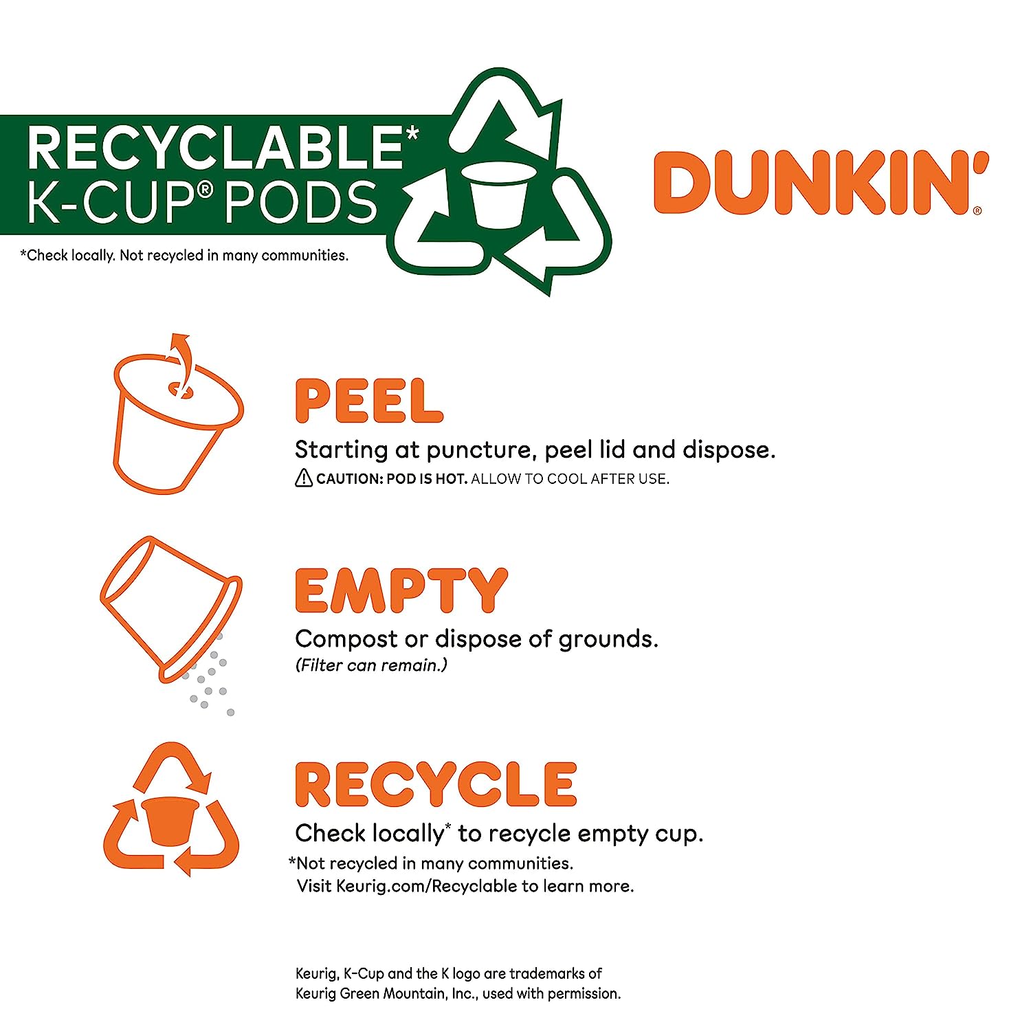 Dunkin' Original Blend Medium Roast Coffee, 88 Keurig K-Cup Pods : Grocery & Gourmet Food