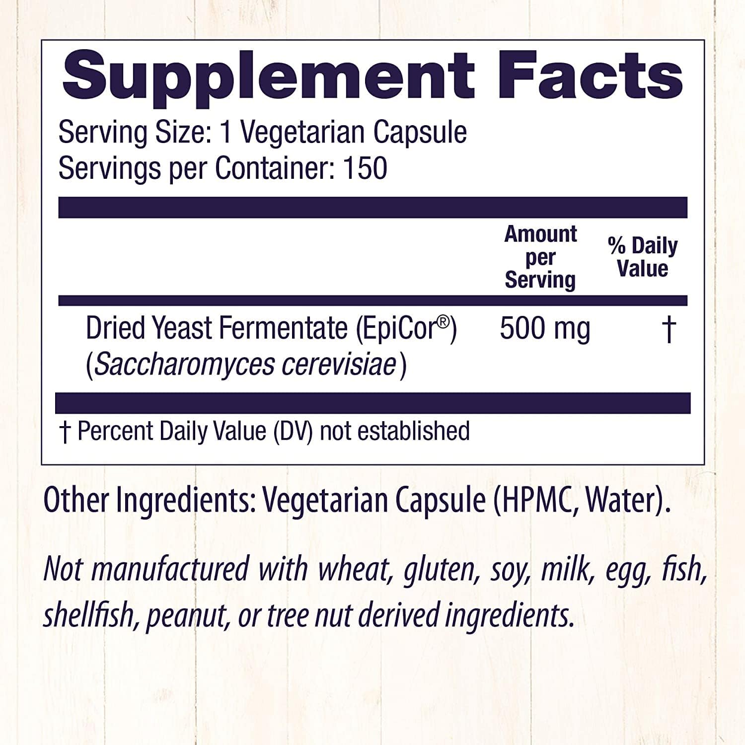 Healthy Origins EpiCor (Immune Protection), 500 mg - Plant-Based Immune Support Capsules - Gluten-Free & Non-GMO Supplement - 150 Veggie Caps : Health & Household