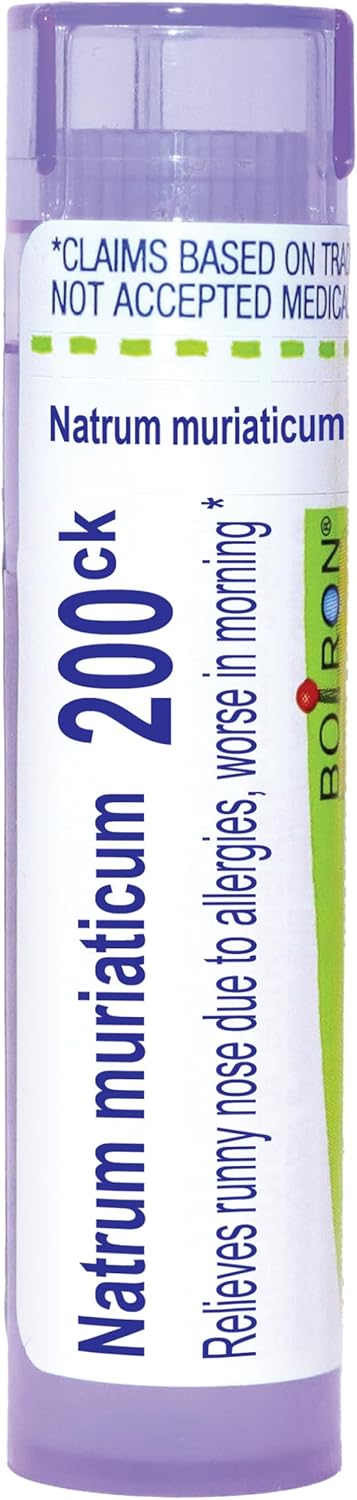 Boiron Natrum Muriaticum 200Ck Homeopathic Medicine For Runny Nose - 80 Pellets