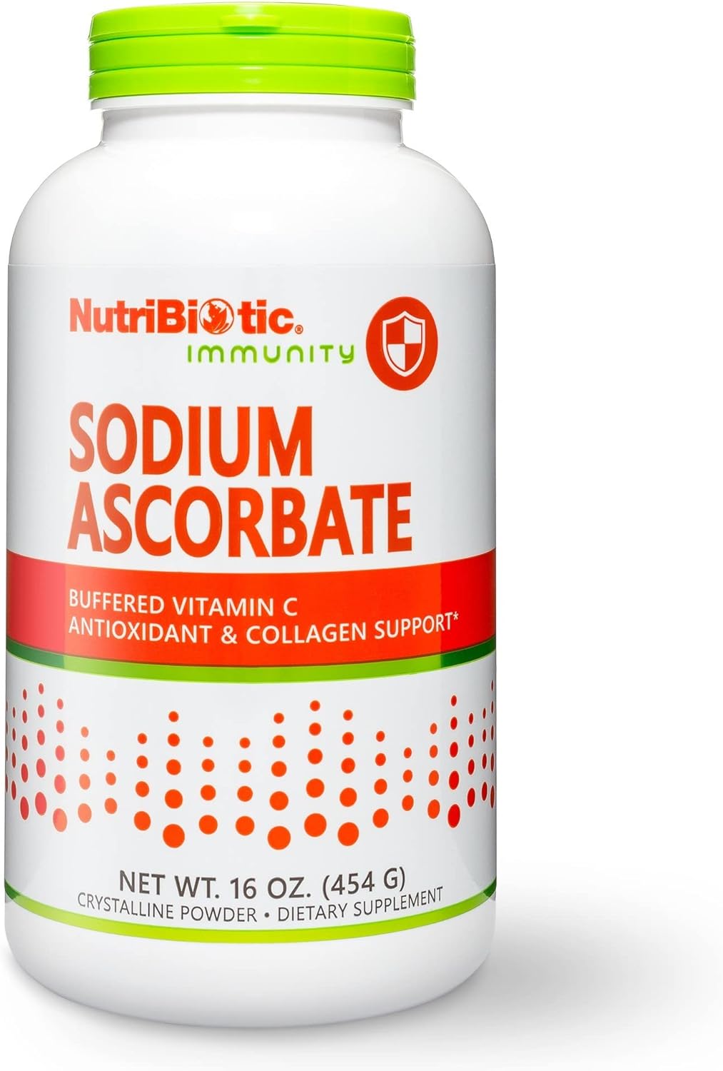 NutriBiotic - Sodium Ascorbate Buffered Vitamin C Powder, 16 Oz | Vegan, Non-Acidic & Easier on Digestion Than Ascorbic Acid | Essential Immune Support & Antioxidant Supplement | Gluten & GMO Free