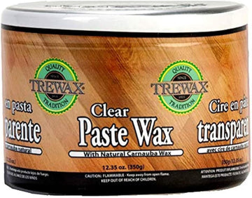 Trewax Paste Wax with Carnauba Wax, Clear, 12.35-Ounce, Ideal on Hardwood Floors, Fine Furniture, Granite, Marble and Bronze