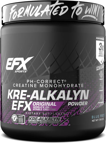 Efx Sports Kre-Alkalyn Efx Powder | Ph Correct Creatine Monohydrate Powder Supplement | Strength, Muscle Growth & Performance | 66 Servings (Unflavored)