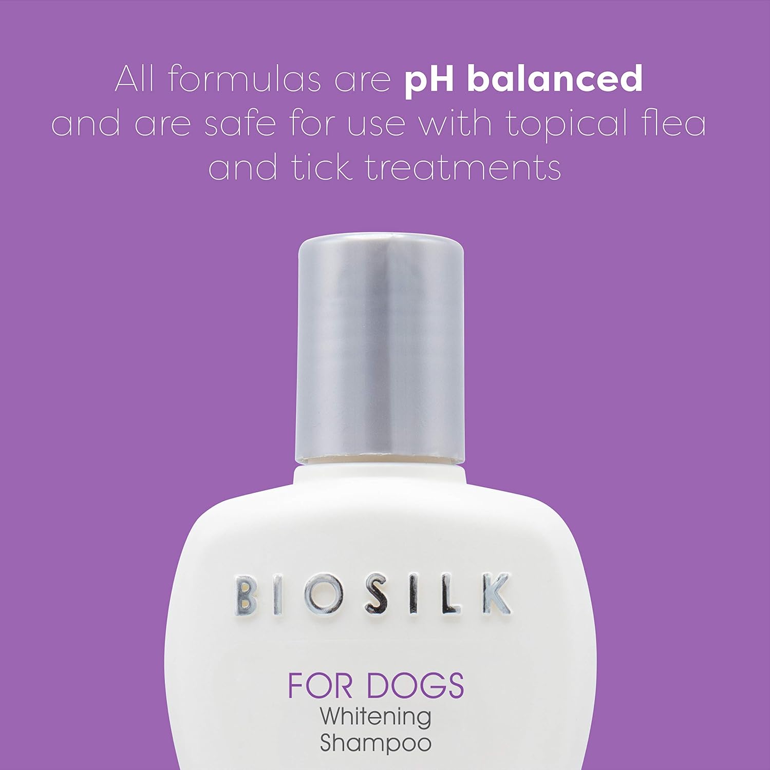 BioSilk for Dogs Silk Therapy Whitening Shampoo | Best Brightening Dog Shampoo for White Dogs to Keep A Clean, White Coat, 12 Oz Shampoo Bottle for All Dogs, Pack of 2