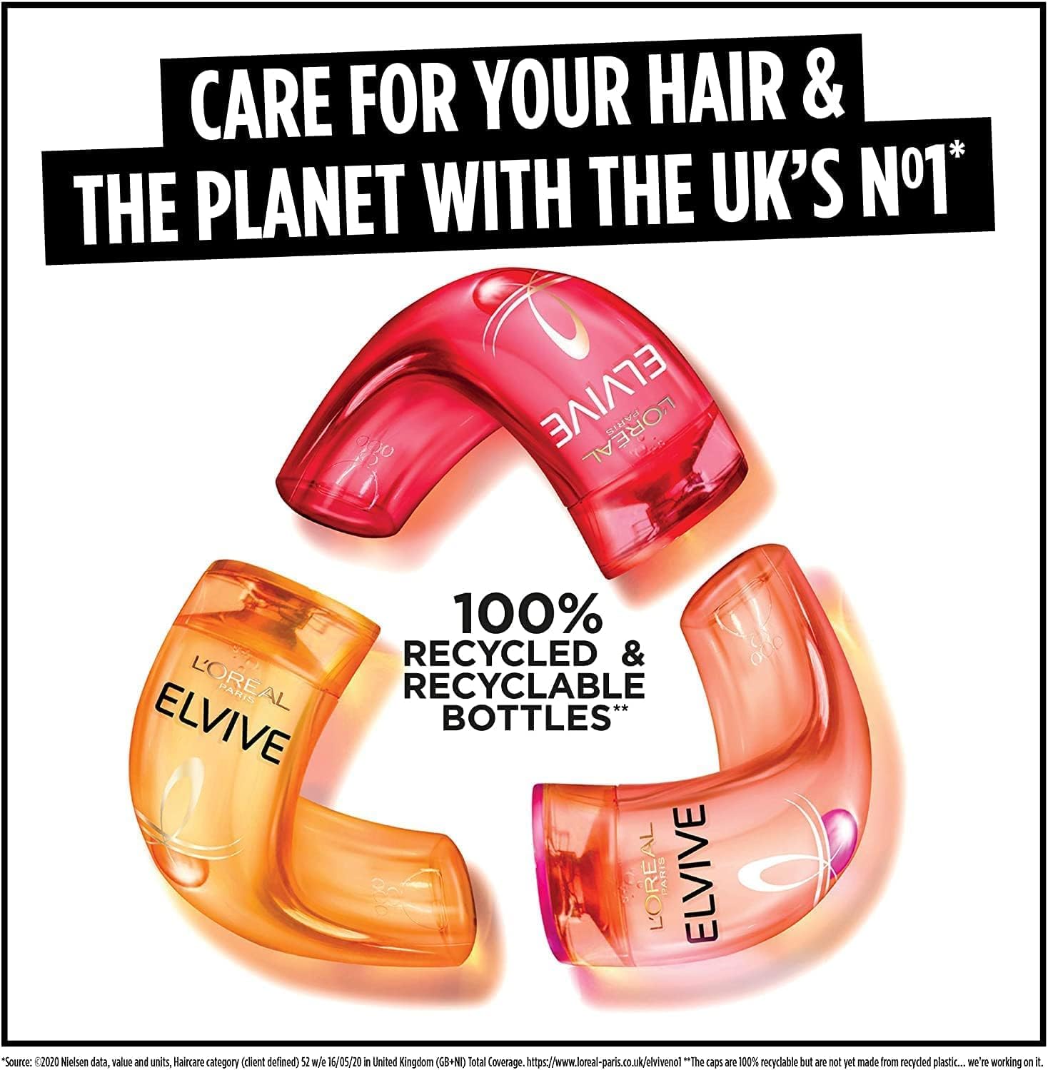 L'Oreal Elvive Extraordinary Oil Nourishing Shampoo & Conditioner Set For Dry To Very Dry Hair, 400Ml Bottle Of Each, Irresistible Shine & Fluidity