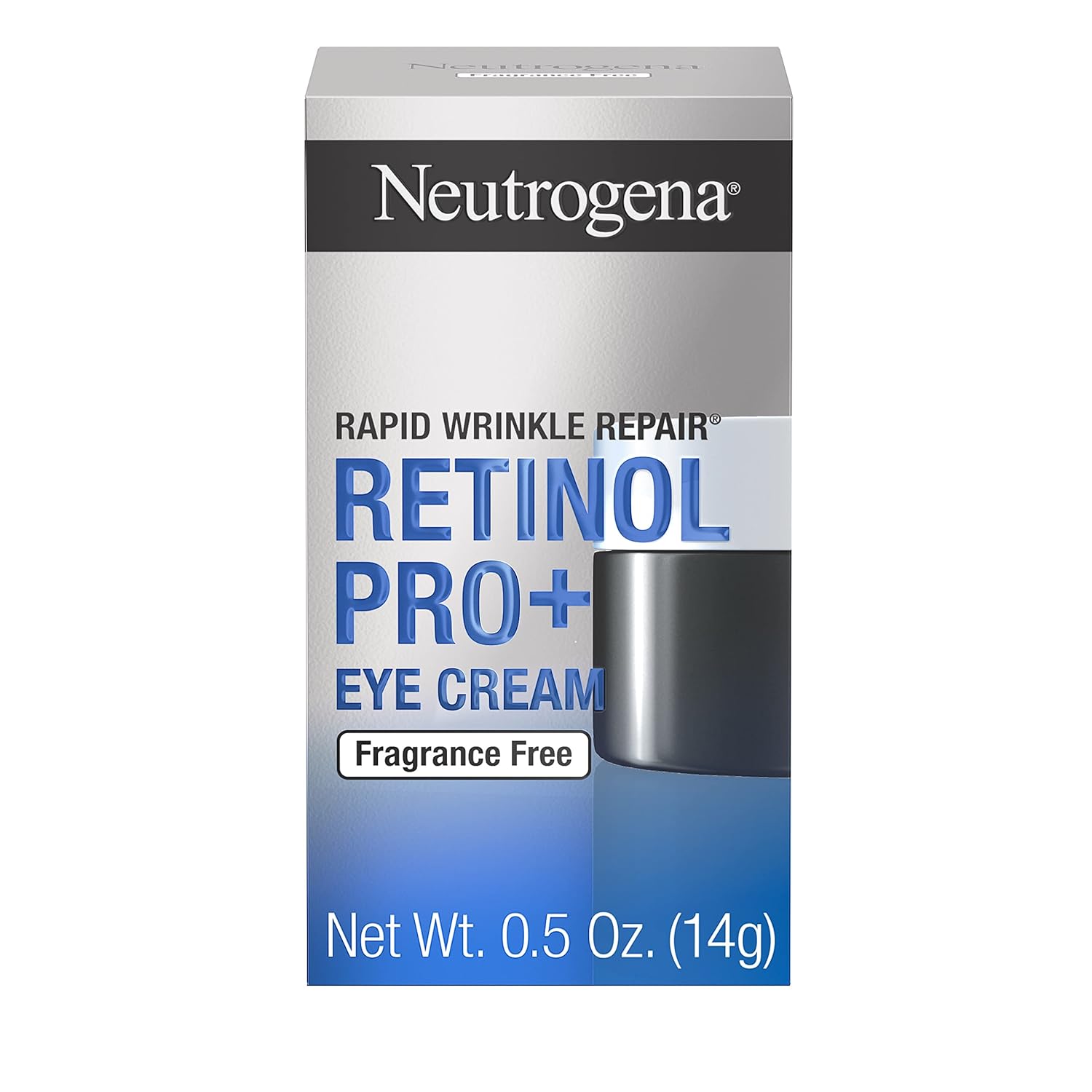 Neutrogena Rapid Wrinkle Repair Retinol Pro+ Anti-Wrinkle Eye Cream, Targeted Eye Cream for Wrinkles & Dark Circles, Formulated without Fragrance, Dyes, Phthalates, and Parabens, 0.5 oz