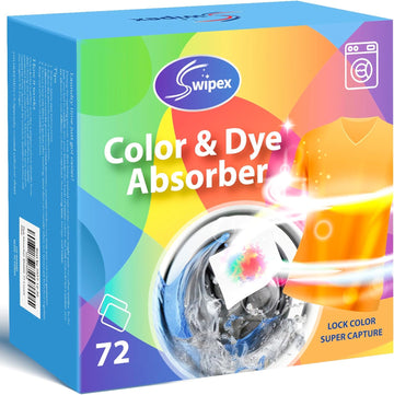 Color Absorber for Laundry 72 Count, Fragrance Free Dye Catcher Laundry Sheets, Prevent Color Runs, Home School Laundry Essentials
