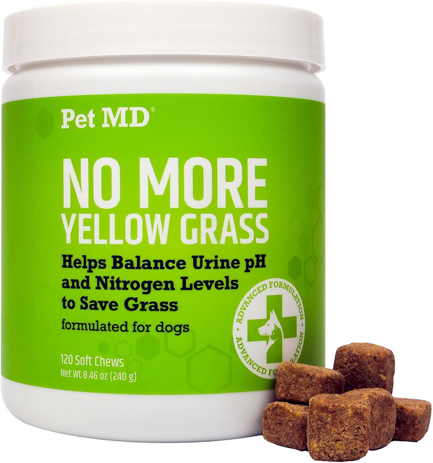 Pet MD Bladder Support Chews & No More Yellow Spots Lawn Aid Chews : Pet Supplies