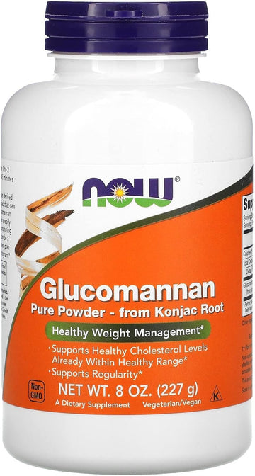 Now Foods Supplements, Glucomannan (Amorphophallus Konjac) Pure Powder, Supports Regularity*, Healthy Weight Management*, 8 Ounce (Pack Of 1)