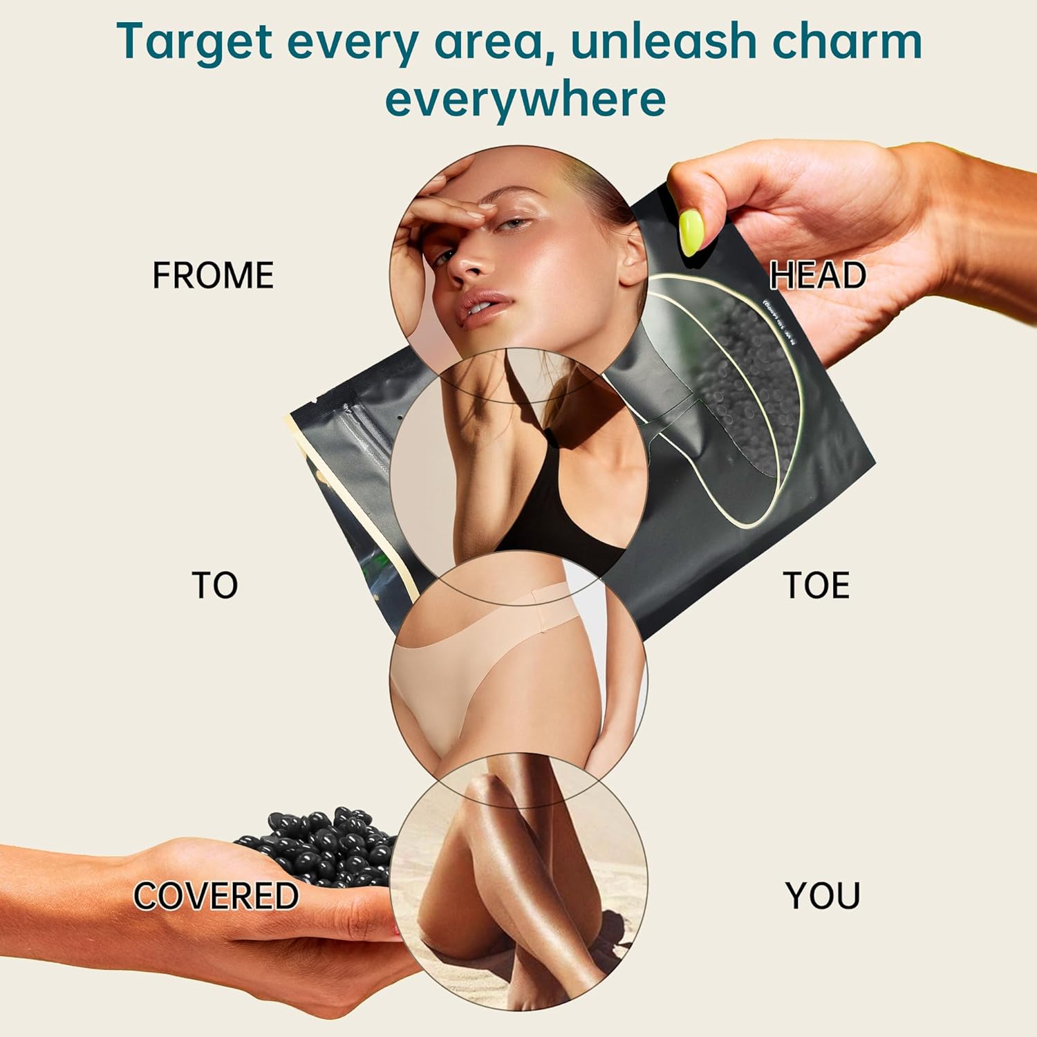 Lifestance Hard Waxing Beads For Large Areas - 1Lb Blackberry Coarse Hair Removal For Underarm, Leg, Body, Brazilian Bikini At Home For Women And Men : Beauty & Personal Care