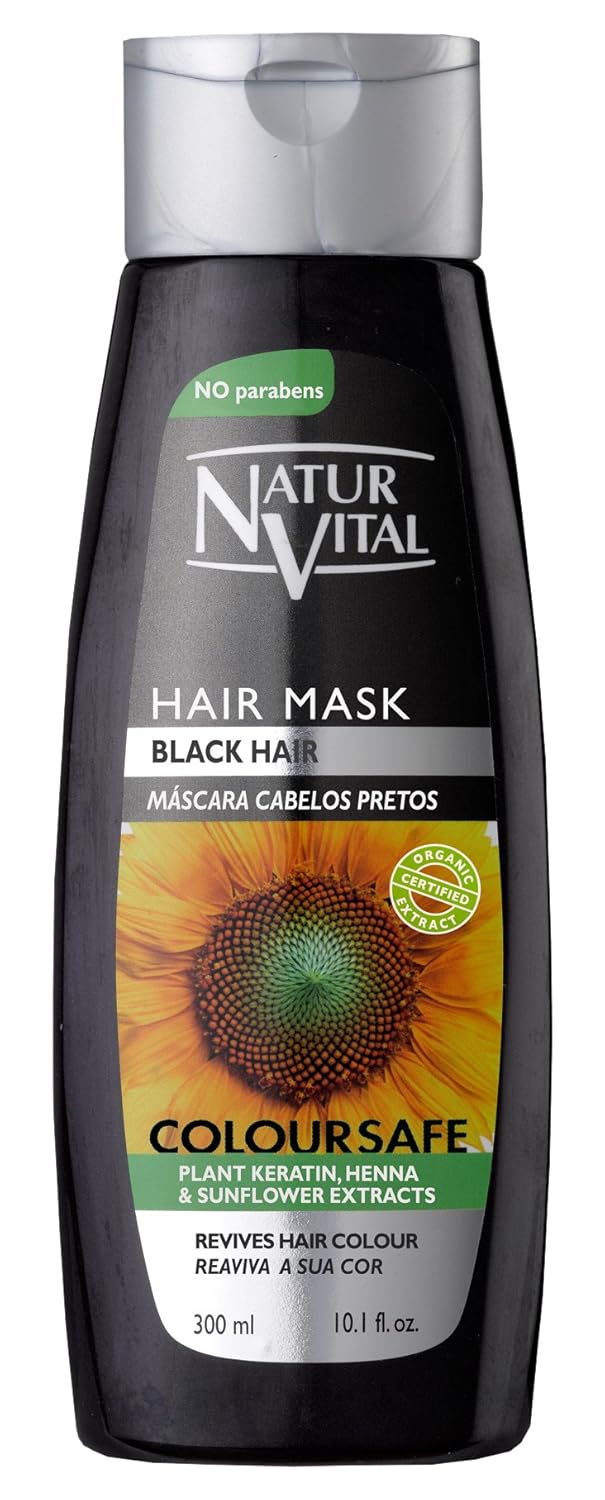 Colouring Hair Mask - Repairs And Colours - 300 Ml/Natural & Organic. (Black Hair) : Beauty & Personal Care