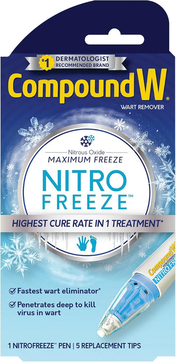 Compound W Nitrofreeze | Wart Removal | 1 Pen & 5 Replaceable Tips