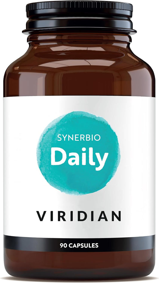 Viridian - Synerbio Daily - 90 Caps | Expert Formulation Of Probiotics And Prebiotics For Gut Health | Supports Digestion, Non-Dairy, 1.5 Billion Bacteria Per Capsule | Ethically Sourced, No Fillers