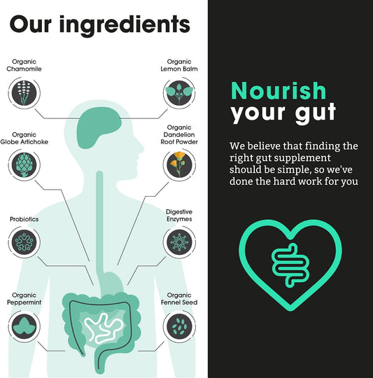 Feel Complete | Gut 3-In-1 | Premium Digestive Supplement | Probiotics & Digestive Enzymes & Prebiotics | Gut Health | Vegan | Made In The Uk | 60 Capsules