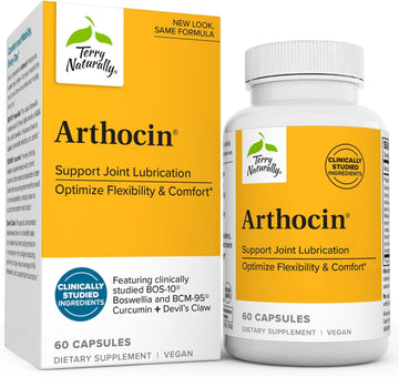 Terry Naturally Arthocin - 60 Capsules - Support Joint Lubrication, Optimize Flexibility & Comfort - Non-Gmo, Vegan, Gluten Free - 30 Servings