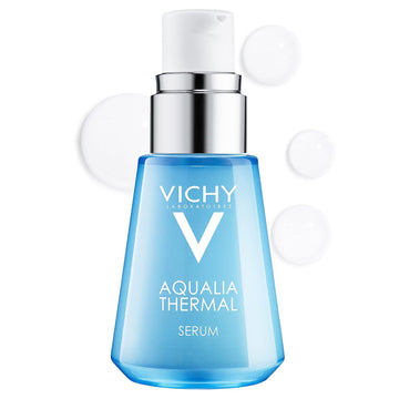 Vichy Aqualia Thermal Hydrating Face Serum, Hyaluronic Acid Serum For Face With 97% Natural Origin Ingredients, Smooth Fine Lines And Wrinkles, Silicone And Mineral Oil Free