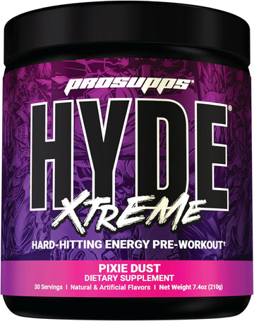 Prosupps® Mr. Hyde® Xtreme Pre-Workout Powder Energy Drink - Intense Sustained Energy, Pumps & Focus With Beta Alanine, Creatine & Nitrosigine, (30 Servings, Pixie Dust)