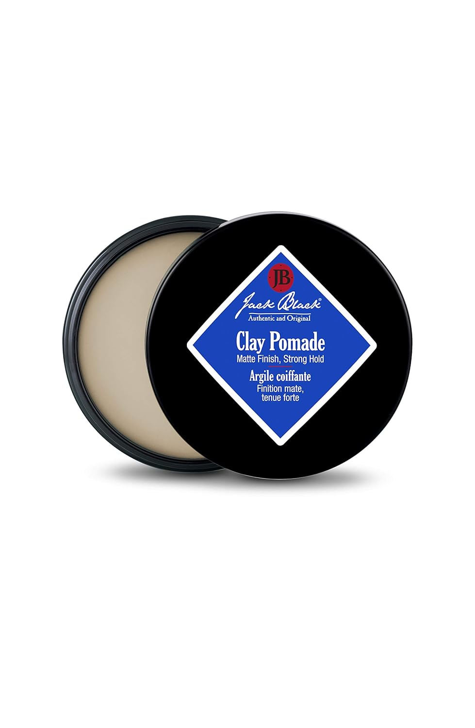 Jack Black - Clay Pomade, 2.75 oz - PureScience Formula, Hair-Sculpting, Natural-Looking Hold, Matte Finish, Buildable Control, Natural Oils, Botanical Extract, Fragrance Free : Beauty & Personal Care